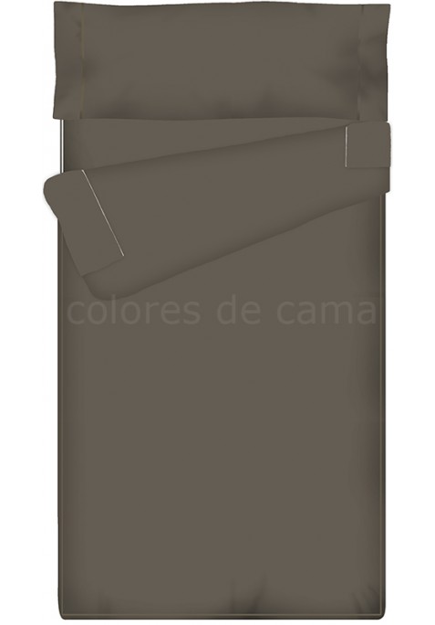 "Prêt à dormir" extensible et zippé - UNI gris foncé