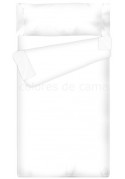 "Prêt à dormir" extensible et zippé - UNI blanc