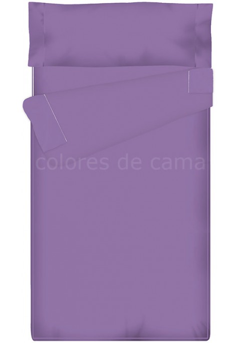 "Prêt à dormir" extensible et zippé - UNI lilas