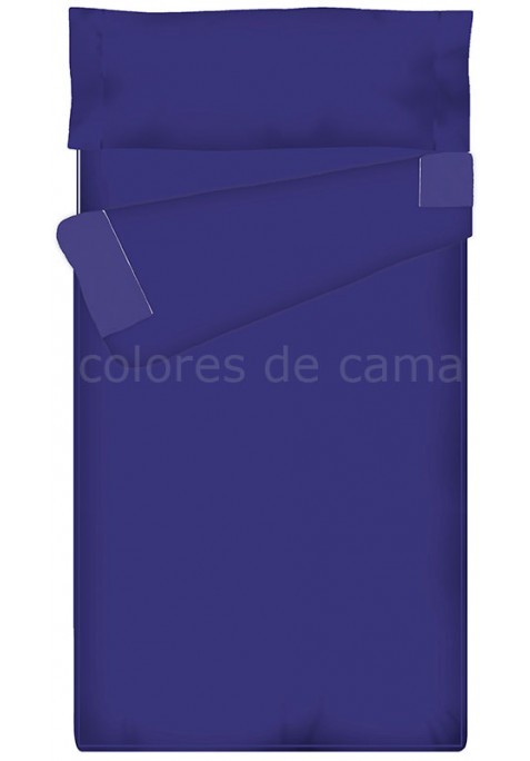 "Prêt à dormir" extensible et zippé - UNI bleu marine