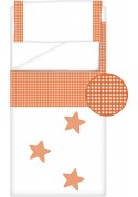 Prêt à Dormir Zippé Non-Extensible Coton et Vichy Carré – Dpkes STELLA orange Prêt à Dormir Zippé Non-Extensible Coton et Vichy Carré – Dpkes STELLA orange