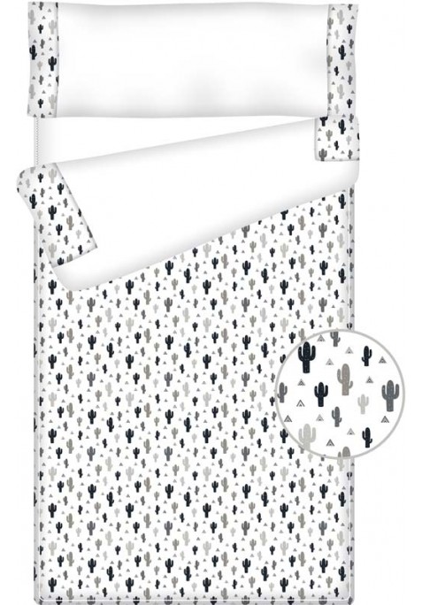 Prêt à Dormir Zippé et Extensible Coton – FOXY LAND NOIR