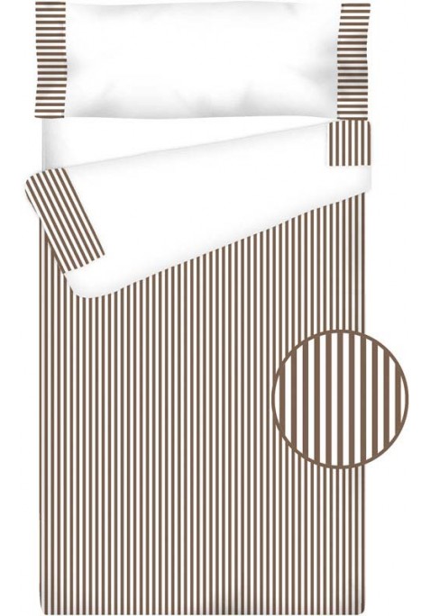 Prêt à Dormir Zippé et Extensible Coton – VICHY RAYURE chocolat