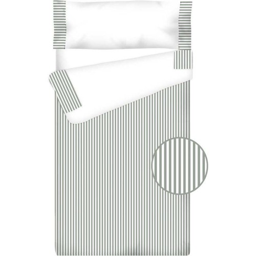 Prêt à Dormir Zippé et Extensible Coton – VICHY RAYURE gris