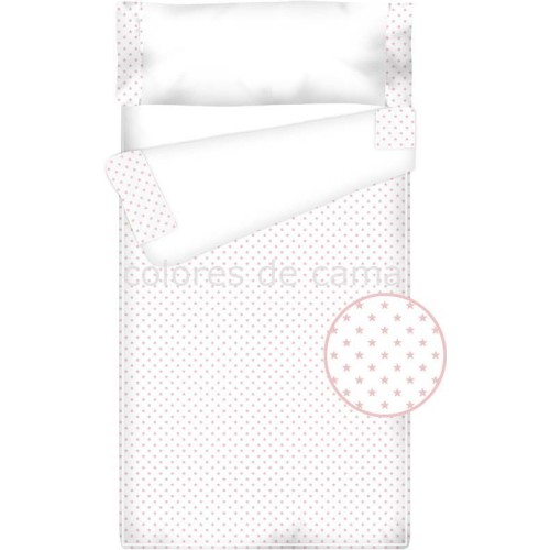 Prêt à Dormir Enfant Zippé Coton et Piqué – ESTRELLAS rose