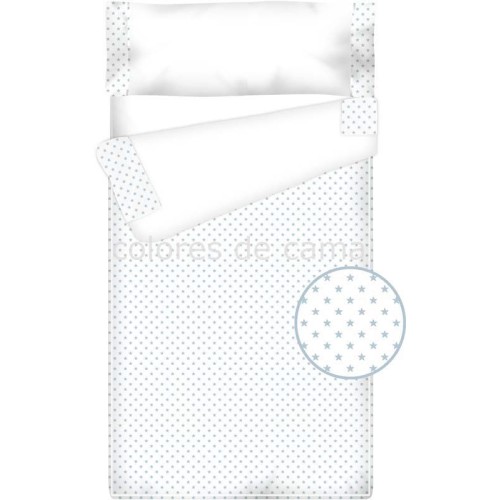 Prêt à Dormir Enfant Zippé Coton et Piqué – ESTRELLAS bleu