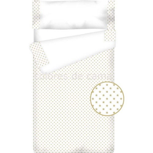 Prêt à Dormir Zippé et Extensible Coton et Piqué – ESTRELLAS sable