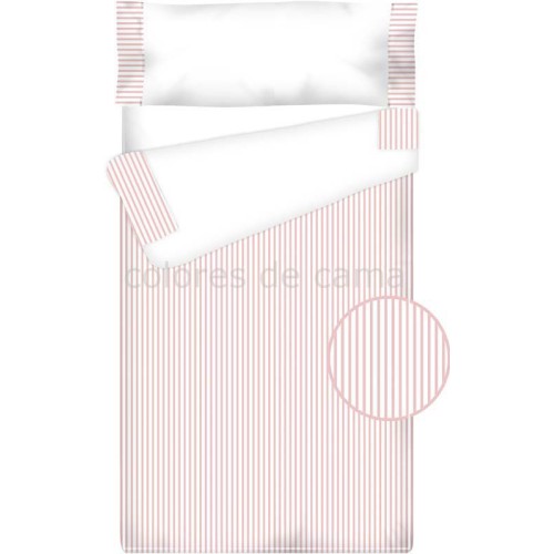 Prêt à Dormir Enfant Zippé Coton et Piqué – RAYAS rose