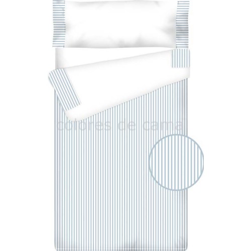 Prêt à Dormir Enfant Zippé Coton et Piqué – RAYAS bleu