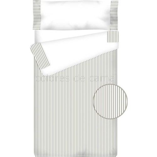 Prêt à Dormir Zippé et Extensible Coton et Piqué – RAYAS gris