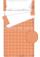 Prêt à Dormir Enfant Zippé Coton – VICHY CARRÉ orange