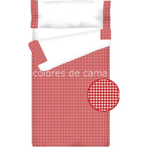 Prêt à Dormir Enfant Zippé Coton – VICHY CARRÉ rouge