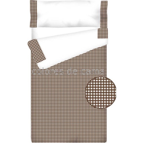 Prêt à Dormir Zippé et Extensible Coton – VICHY CARRÉ chocolat