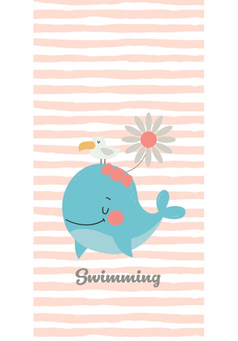 Prêt à Dormir Zippé et Extensible Coton DESSIN PLACÉ - WHALE