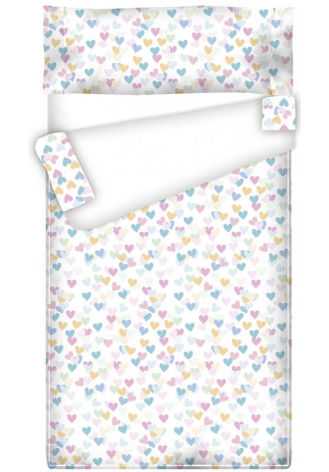 Prêt à Dormir Zippé et Extensible Coton COEURS