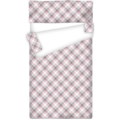 Prêt à Dormir Zippé et Extensible Coton CARRÉ MADRAS ROSE