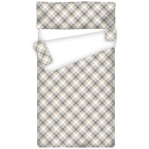 Prêt à Dormir Zippé et Extensible Coton CARRÉ MADRAS CAMEL