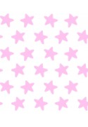 Prêt à Dormir Zippé et Extensible Coton ÉTOILES rose - fond blanc